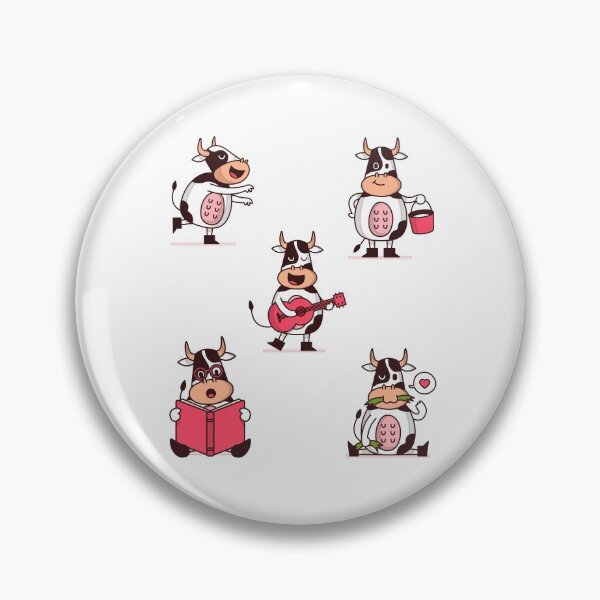 Item preview, Funny and cute cows kawaii pack designed and sold by teledesign.