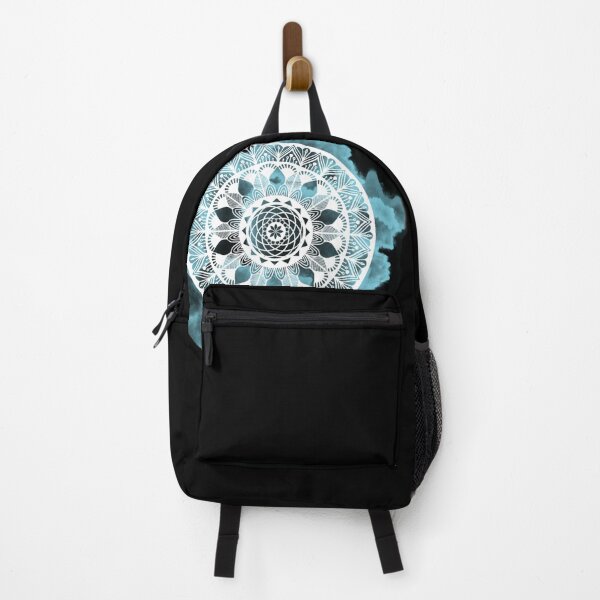 Item preview, Aqua and Black Mandala designed and sold by Divine Design Emporium.