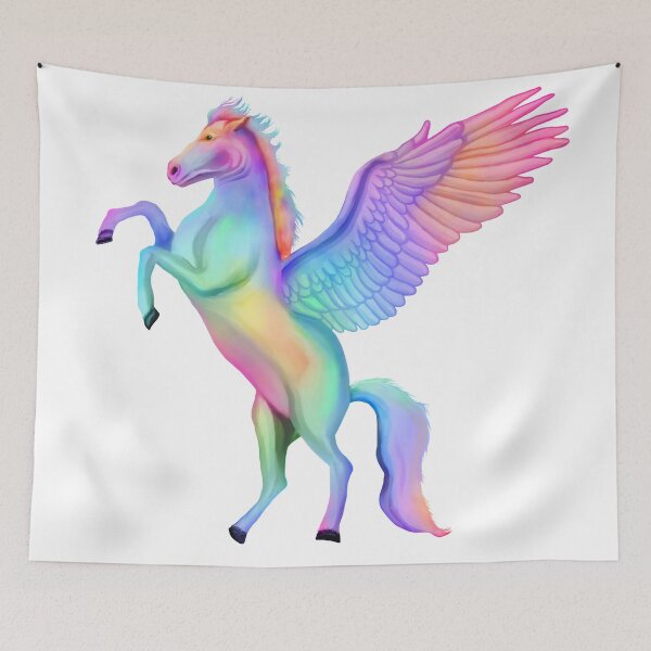 Item preview, Caballo pegaso mágico con alas de arcoíris designed and sold by Deborah Camp.