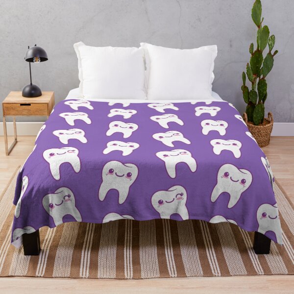 Item preview, Cute Purple Dental Teeth Pattern designed and sold by drxgonfly.