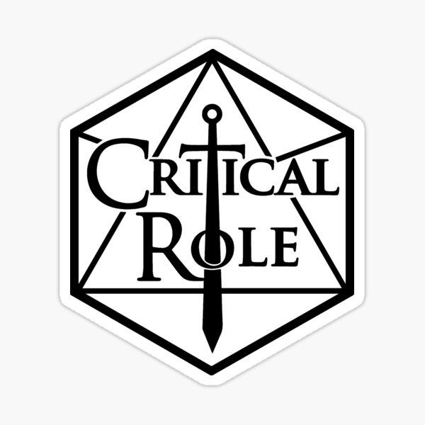 Logo du rôle critique Sticker