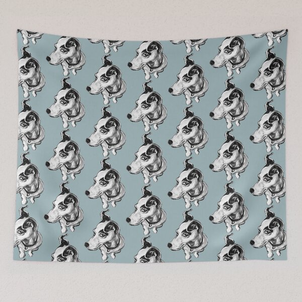 Item preview, Jumpin Jack Russell ~ Black and white designed and sold by Jane Oriel.