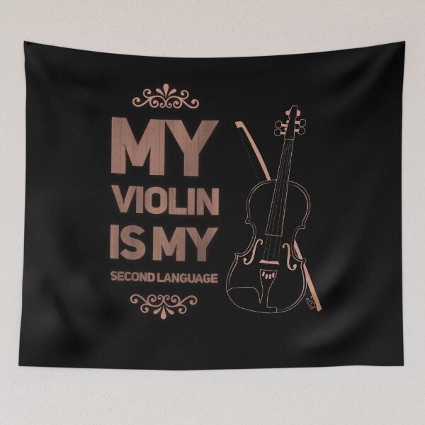 Item preview, Violin is my second language designed and sold by mwebba2005.
