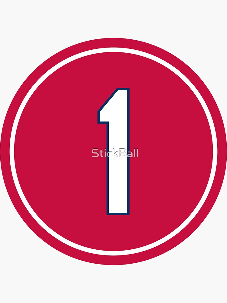 Stan Musial #6 Jersey Number Sticker for Sale by StickBall