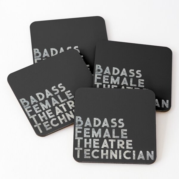 Item preview, Badass Female Theatre Technician designed and sold by Theatre Thoughts.