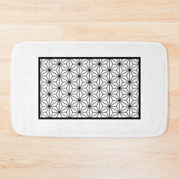 Item preview, Asanoha Traditional Japanese Wagara Pattern - Rectangular  designed and sold by yusuke-art.