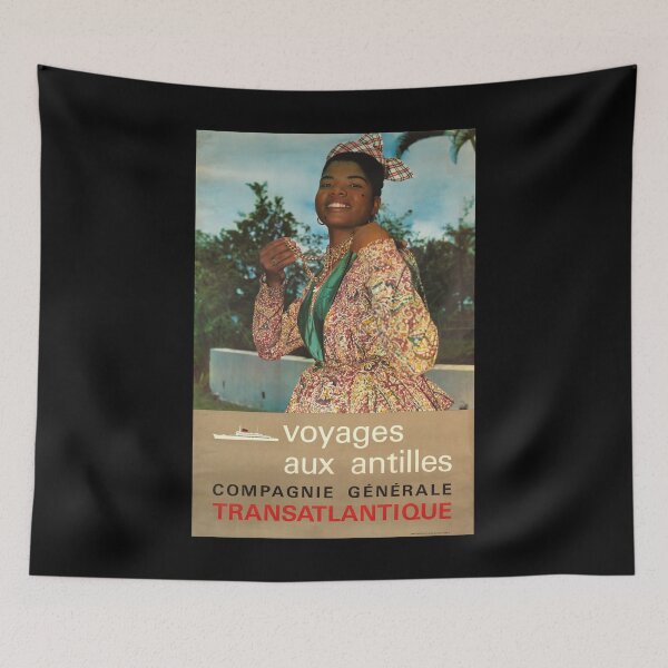 Item preview, retro classic voyages aux antille poster designed and sold by CorasPosters.