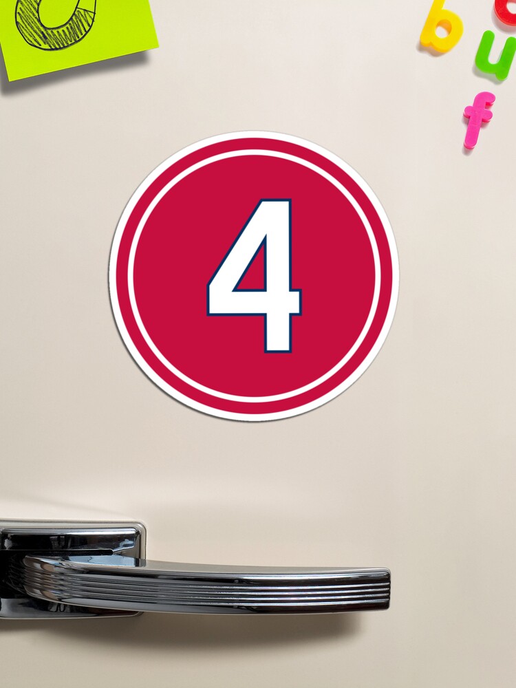 Yadier Molina #4 Jersey Number Magnet for Sale by StickBall