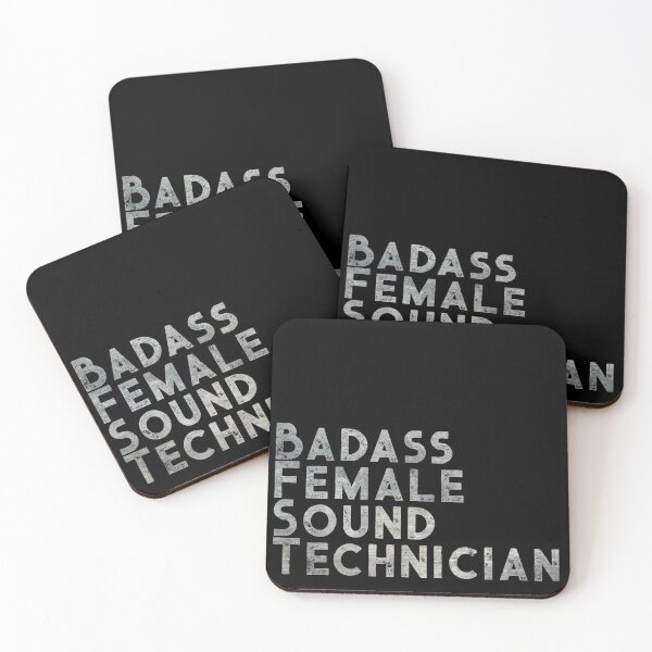 Item preview, Badass Female Sound Technician designed and sold by Theatre Thoughts.