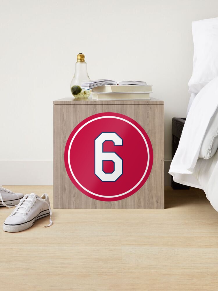 Stan Musial #6 Jersey Number Sticker for Sale by StickBall