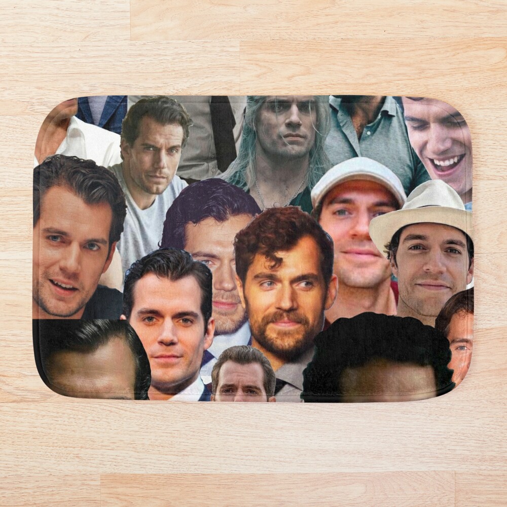 Henry Cavill Photo Collage Bath Mat For Sale By Jess 16 Redbubble