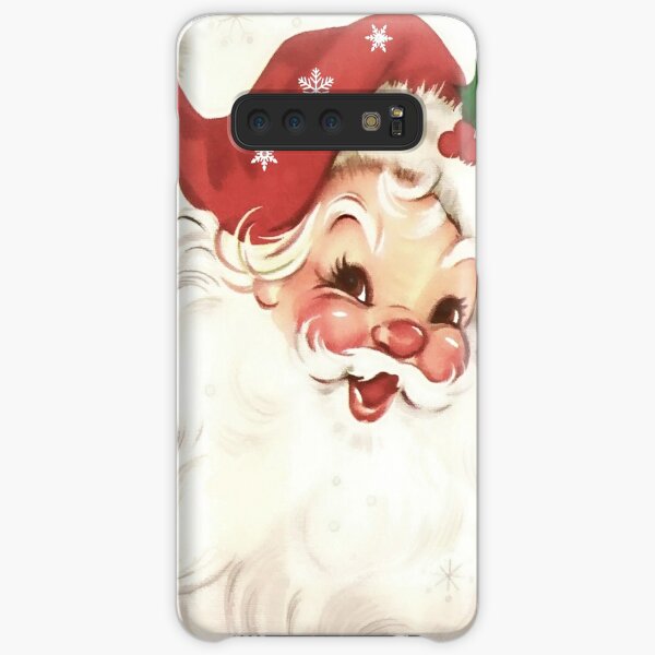red retro vintage santa Samsung Galaxy Snap Case