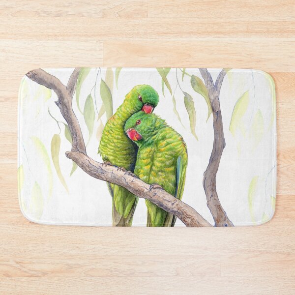 Item preview, Scaly-Breasted Lorikeets - watercolour design by Nadya Neklioudova  designed and sold by Nadya Neklioudova.