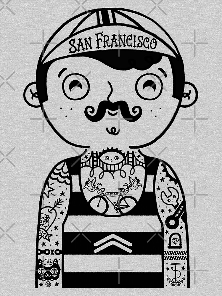 San Francisco Bicyclist by abamber