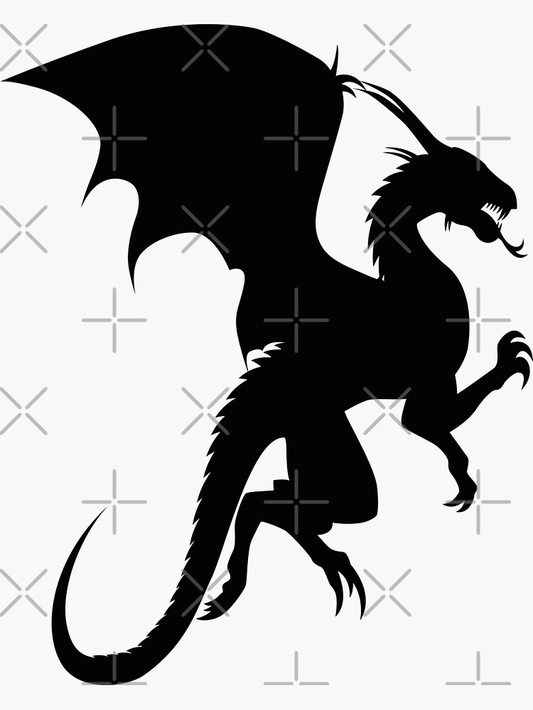Flying Dragon Shadow Black by benayache