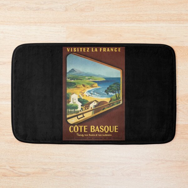 Item preview, retro classic Cote Basque poster designed and sold by CorasPosters.