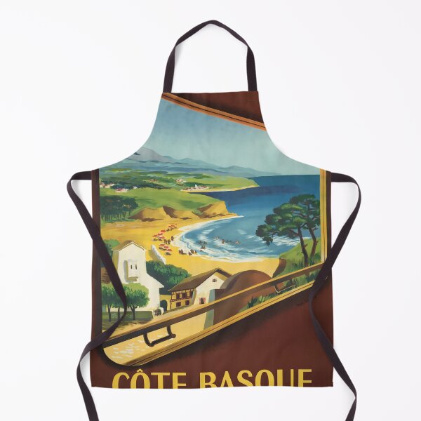 Item preview, retro classic Cote Basque poster designed and sold by CorasPosters.
