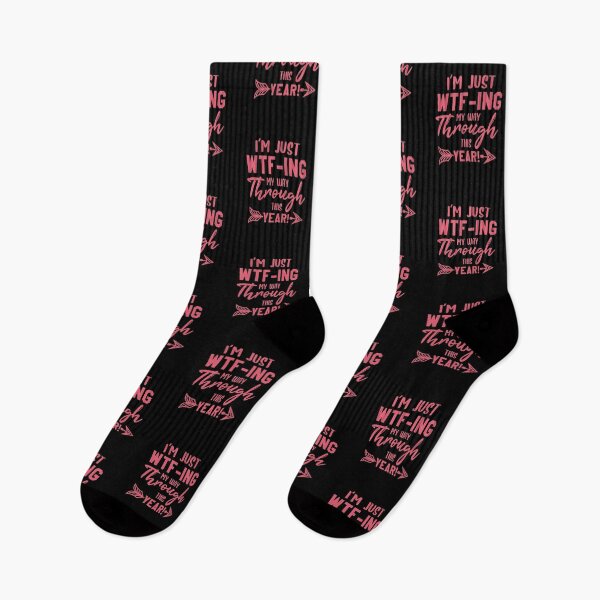 Item preview, I'm Just WTF-ing my way through this year 2020 pink designed and sold by RainbowPandas.