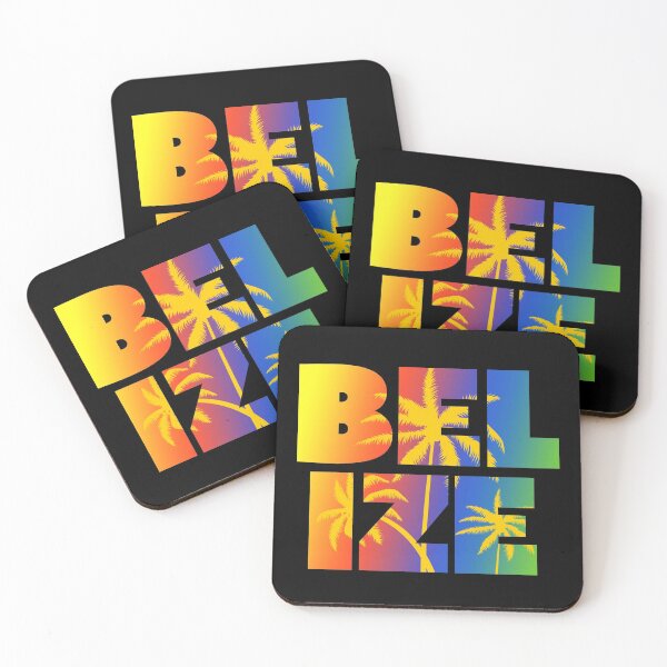 Item preview, Belize Vacation Souvenir Tropical Rainbow Palm Trees designed and sold by Delightfully Cynical.