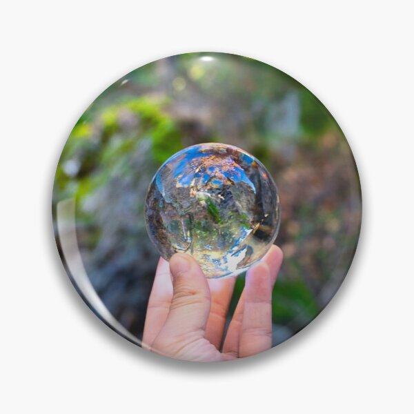 Item preview, Reflection Of A Forest Rock On Glass Crystal Ball designed and sold by edwinvisuals.