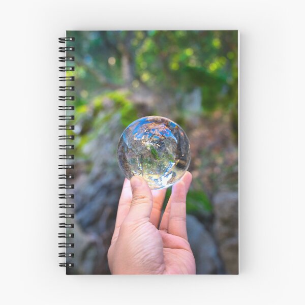 Item preview, Reflection Of A Forest Rock On Glass Crystal Ball designed and sold by edwinvisuals.