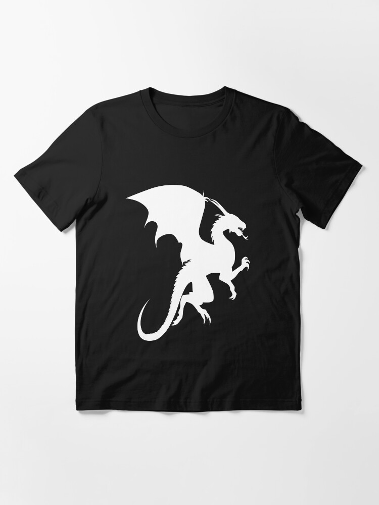 Alternate view of Flying Dragon Shadow White Essential T-Shirt