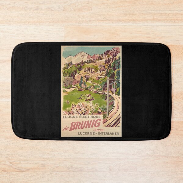 Item preview, retro classic Brunig Ligne poster designed and sold by CorasPosters.