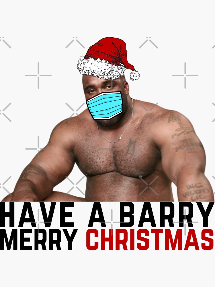 "Have A Barry Merry Christmas" Sticker for Sale by Messika Redbubble