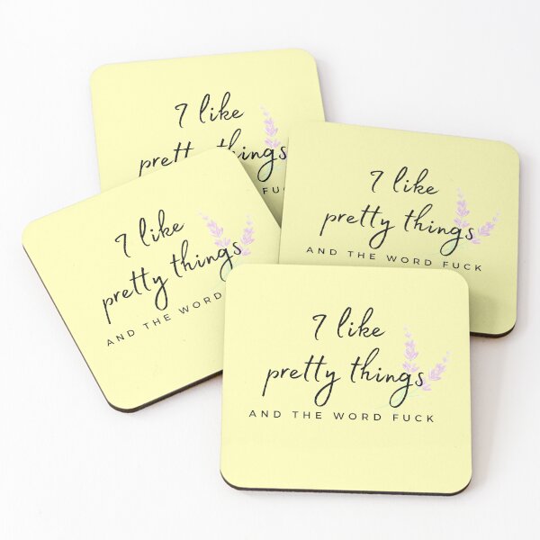 Item preview, I Like Pretty Things and The Word Fuck designed and sold by piastrelli.