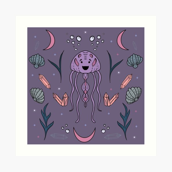 Magical Jellyfish Art Print
