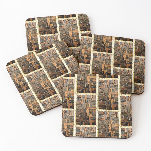 Item preview, Alfabet woods art awesome brown colour designed and sold by Arramavis.