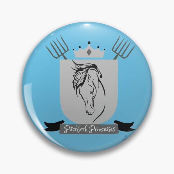 Item preview, Pitchfork Princesses Gray Logo Equestrian designed and sold by TeeThePeople.