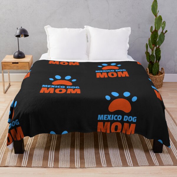 Artikelvorschau, Mexiko Hund Mutter Blau Orange Pfote entworfen und verkauft von spicygarb.