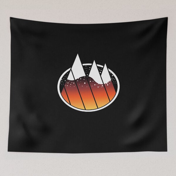 Item preview, Minimalist Winter Sunset Mountains designed and sold by SMilllar.