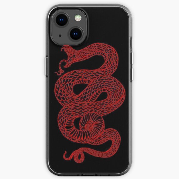 Aesthetic red snake iPhone Soft Case