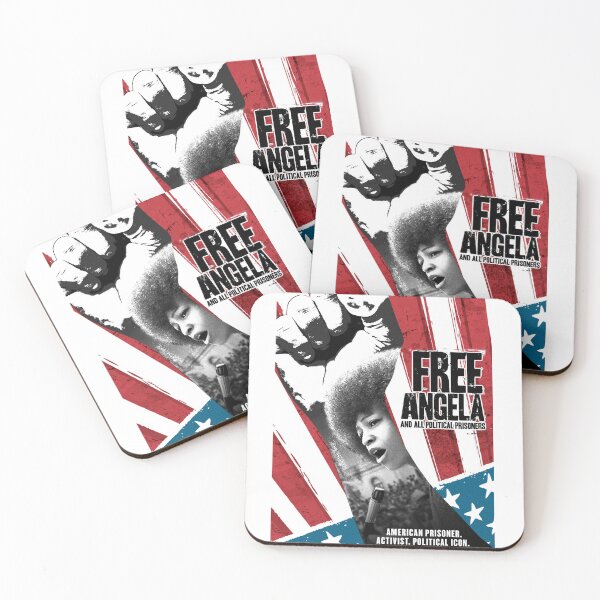 Item preview, Free Angela and All Political Prisoners designed and sold by Redder Than Red.