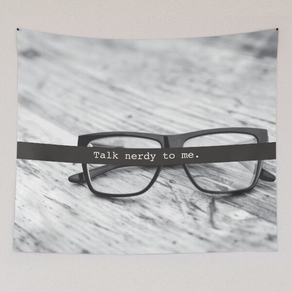 Item preview, Talk Nerdy To Me Funny Nerdy Couples Quote designed and sold by henrymencia.