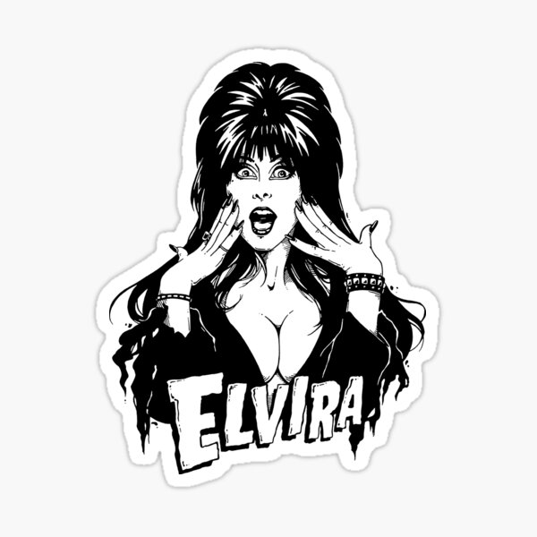 Elvira Scream Sticker