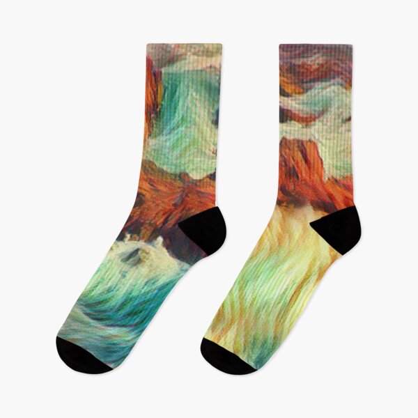 Item preview, Ocean Storm abstract art of waves Breaking on Rocks designed and sold by bradm50.