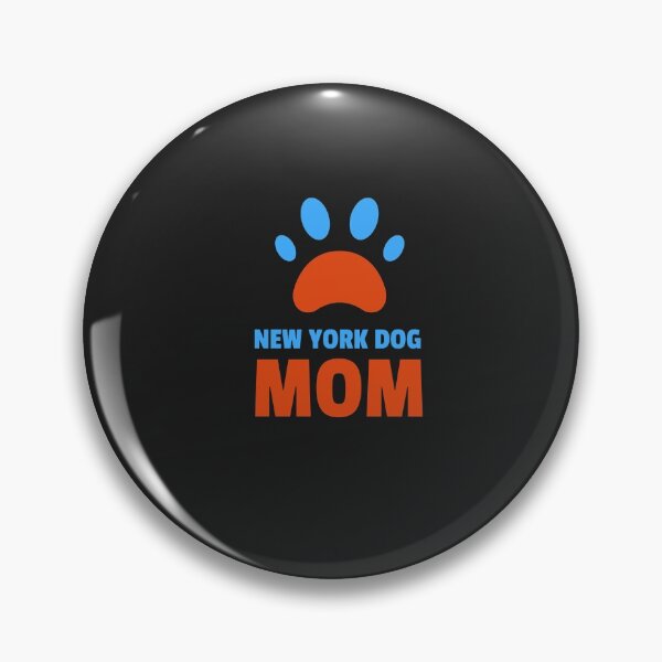 Item preview, New York Dog Mom Blue Orange Paw designed and sold by spicygarb.