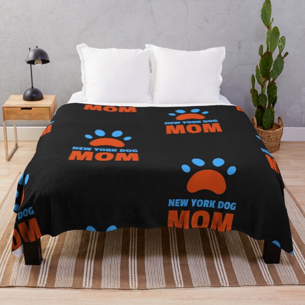 Item preview, New York Dog Mom Blue Orange Paw designed and sold by spicygarb.