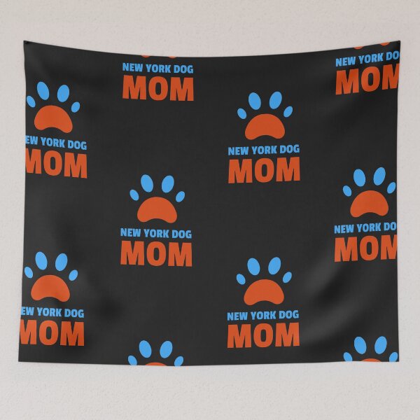 Item preview, New York Dog Mom Blue Orange Paw designed and sold by spicygarb.