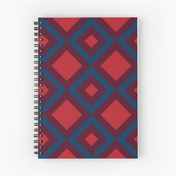 Item preview, Blue and Red Rhombus Style designed and sold by Poetic Patterns Studio.