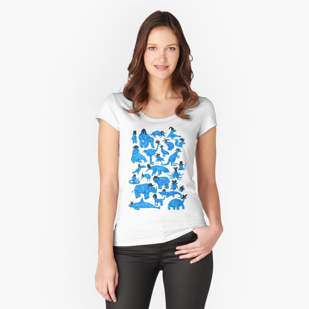 Item preview, Fitted Scoop T-Shirt designed and sold by WanderingBert.