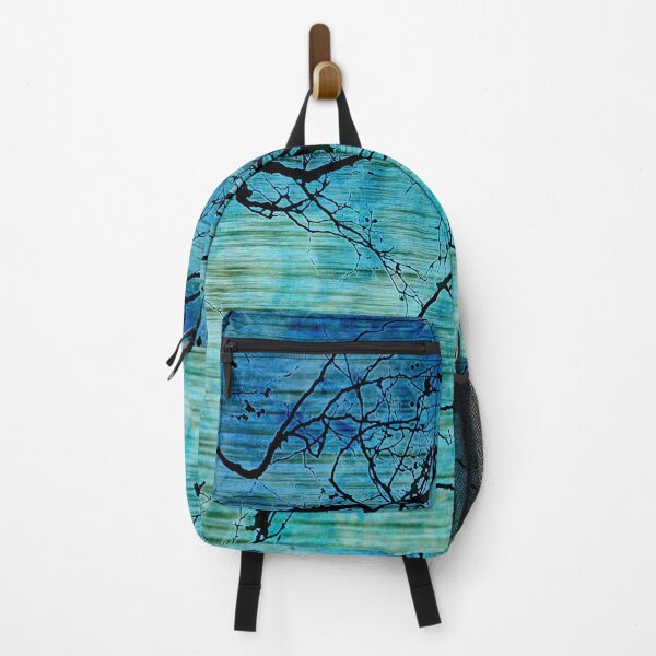 Item preview, Branches Silhouette Against a Teal and Blue Background designed and sold by Crystal Odenkirk.