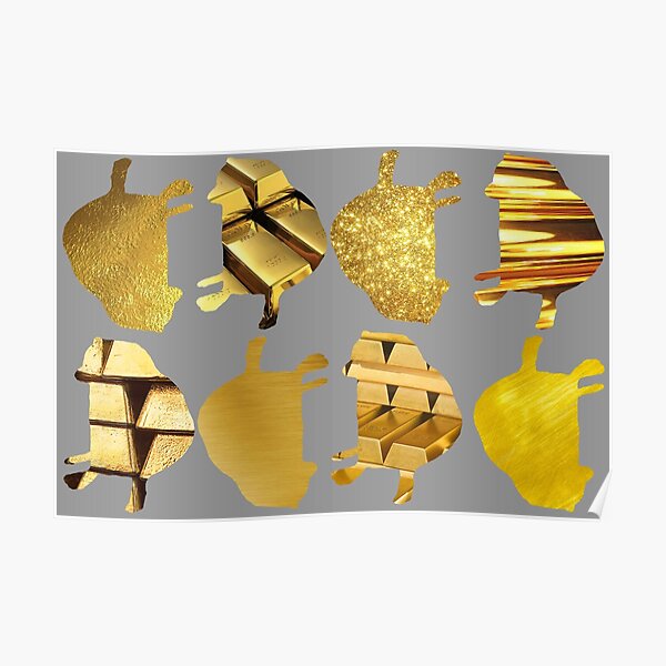 Golden Cheems Poster By Moffinatordgtl Redbubble