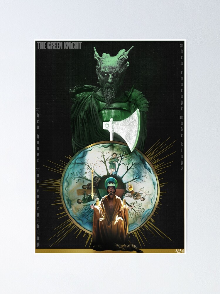 The Green Knight Poster David Lowery A24 Movie Print Art Collectibles Music Movie Posters Darulmusthofanwra Sch Id