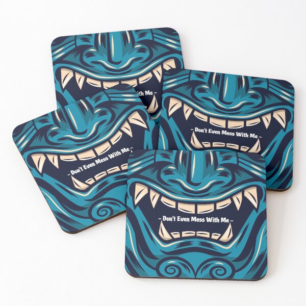 Item preview, Don't even Mess With Me Blue Monster Teeth Mouth  designed and sold by spicygarb.