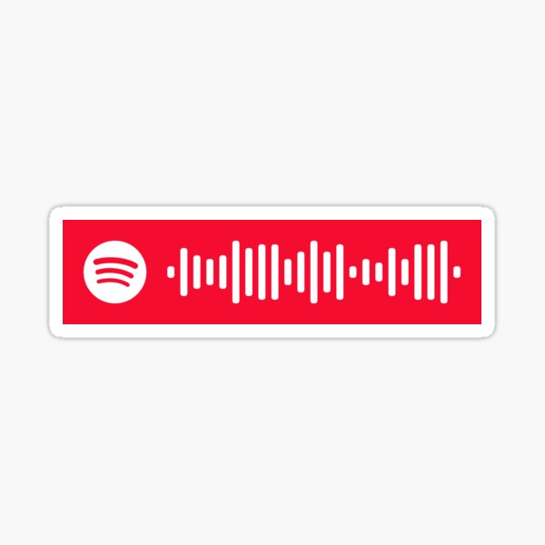 Holly Jolly Christmas Song Spotify Scan Code Sticker By Wandersapparel Redbubble - jingle bells remix roblox id