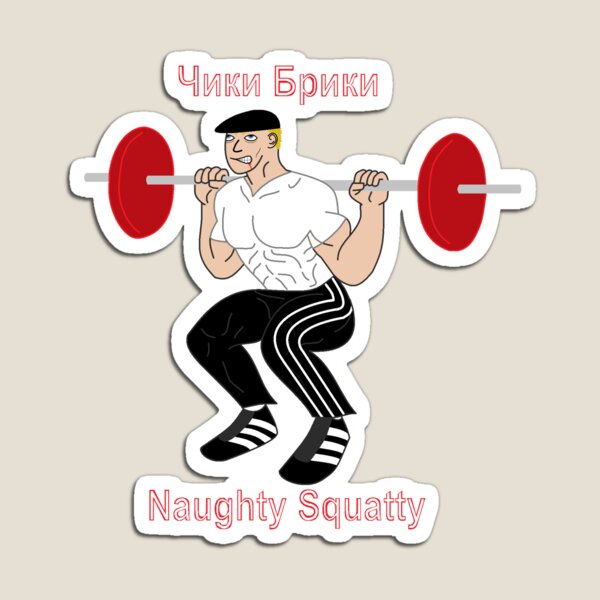 slav squat - gopnik - Slav - Magnet